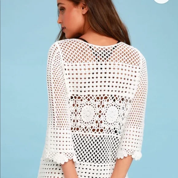 White crochet cover up dress🐚 - Picture 4 of 4